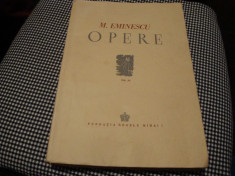 Mihai Eminescu - Opere - volumul 3 - editie critica Perpessicius - 1944 foto