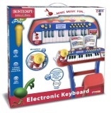 BONTEMPI ORGA ELECTRONICA CU MICROFON SI SCAUN ROSIE
