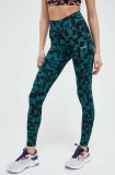 Casall leggins de antrenament culoarea verde, modelator