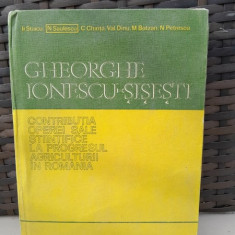 Gheorghe Ionescu Sisesti, contributia operei sale stiintifice la progresul agriculturii in Romania - N. Saulescu