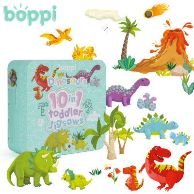 Puzzle progresiv Toddler 10 in 1, Boppi - Dinozauri foto