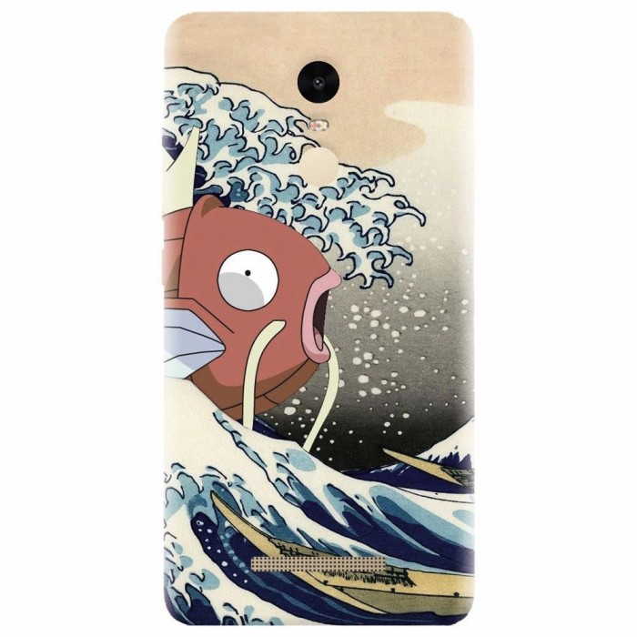 Husa silicon pentru Xiaomi Remdi Note 3, Great Wave Fish