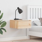 VidaXL Noptieră cu sertar Maro 37 x 35 x 18.5 cm Lemn masiv de pin
