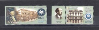 ROMANIA 2019 - 100 ANI INVATAMANT SUPERIOR LA CLUJ-NAPOCA, TABS 2 - LP 2259 foto