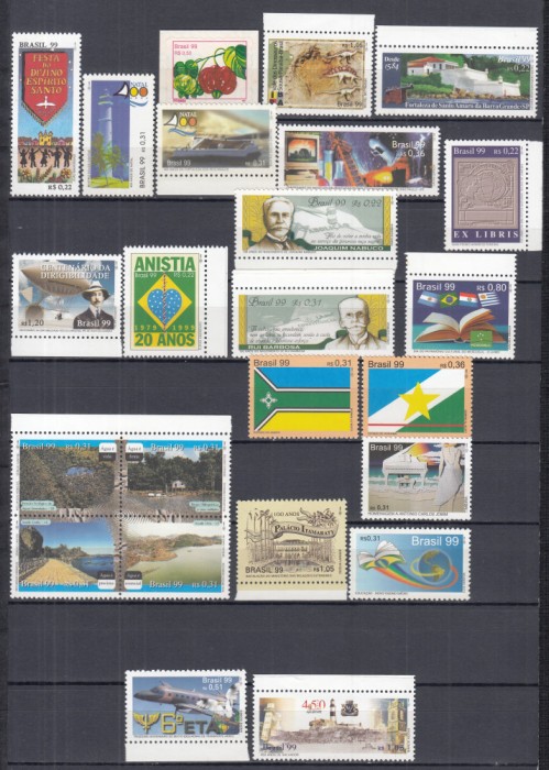 BRAZILIA 1999 MULTIPLE SERII SERII MNH