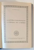 LA LITTERATURE ROUMAINE A L &#039; EPOQUE DES LUMIERES de D. POPOVICI , Sibiu 1945