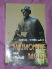 Maurice-Ruben Hayoun MAIMONIDE SAU CELALALT MOISE foto