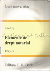 Elemente De Drept Notarial - Ioan Les foto