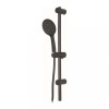 Set Dus Log&eacute; Zoya Negru Mat, 3 Functii, Bara 65cm, Furtun 1.5m, Sistem Anticalcar