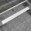 VidaXL Rigolă duș liniară, model bule, oțel inoxidabil, 1030 x 140 mm