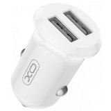 Incarcator Auto XO Design CC67, 12W, 2.4A, 2 x USB-A, Alb