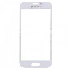 Geam Samsung Galaxy S5 mini / G800 / S5 mini Duos WHITE + adeziv special