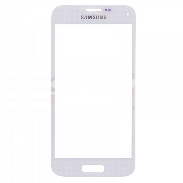 Geam Samsung Galaxy S5 mini / G800 / S5 mini Duos WHITE + adeziv special
