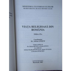 VIAȚA RELIGIOASĂ DIN ROM&Acirc;NIA / ADRIAN LEMENI/ 2005