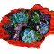 Autocolant decorativ, Gaura in perete, Arbori si flori, Multicolor, 83 cm, 344ST-2