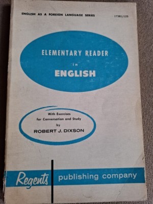 Elementary reader in english - Robert J. Dixon foto