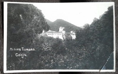 Carte postala, Manastirea Tismana Gorjiu, perioada interbelica foto