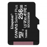 Card Memorie microSDXC Kingston Canvas Select Plus Android A1, 256Gb, Clasa 10 / UHS-1 U3 SDCS2/256GBSP