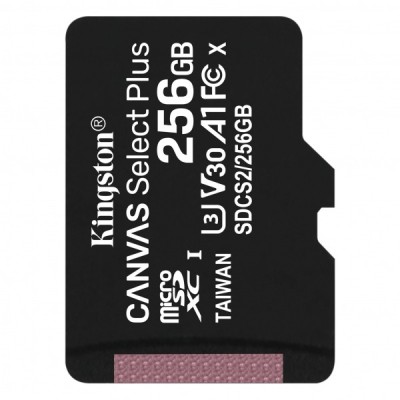 Card Memorie microSDXC Kingston Canvas Select Plus Android A1, 256Gb, Clasa 10 / UHS-1 U3 SDCS2/256GBSP foto