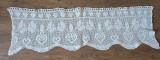PERDEA VINTAGE MICUȚA DIN BUMBAC, CROSETATA MANUAL