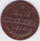 Cumpara ieftin Austria Ungaria 1 kreuzer krajczar 1816 B Kormoczbanya (Kremnitz-Slovacia), Europa