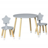 Cumpara ieftin HOMCOM Set de masa si scaun pentru copii din lemn pentru arta si mestesuguri, timp de gustare, teme | AOSOM RO