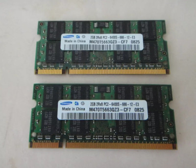 4Gb (2x2Gb) DDR2 Laptop 800Mhz foto