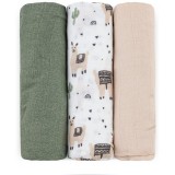 Petite&amp;Mars Moussy scutece textile Llama Vibes 68 x 68 cm 3 buc