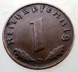 B.108 GERMANIA 1 REICHSPFENNIG 1939 D, Europa, Bronz
