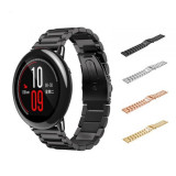 Bratara de schimb din metal cu zale mari 22mm pentru smartwatch Xiaomi AmazFit stratos GTR 47mm,