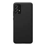 Husa compatibila cu samsung galaxy a53 5g, matte efect, camera ultra safe, htpmag, black