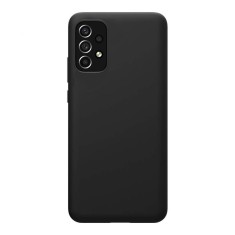 Husa compatibila cu samsung galaxy a53 5g, matte efect, camera ultra safe, htpmag, black