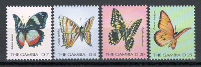 Gambia 2000 Mi 3763/73 MNH incomplet - Fluturi foto