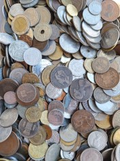 LOT peste 2500 MONEDE STRAINE de la 1866 pana in zilele noastre (peste 10 Kg)