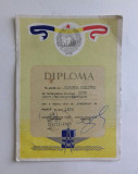 DIPLOMA INTREPRINDEREA DE CONFECTII SI TRICOTAJE BUCURESTI 1977