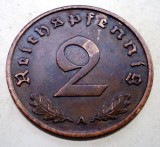 B.008 GERMANIA 2 REICHSPFENNIG 1937 A, Europa, Bronz