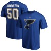 St. Louis Blues tricou de bărbați Jordan Binnington #50 Stack Logo Name &amp;amp; Number - XL