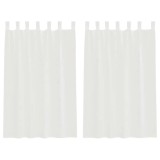 Cumpara ieftin Perdele Voile cu Bucle 2 buc Alb 140x175 cm