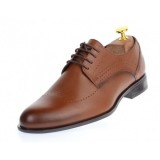 Cumpara ieftin Oferta Pantofi barbati eleganti din piele naturala pe calapod lat, Maro SIR011M