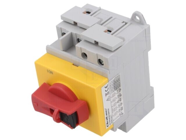 Separator-&icirc;ntrerupător QOLTEC Poli 4 pentru şină DIN 32A IP20