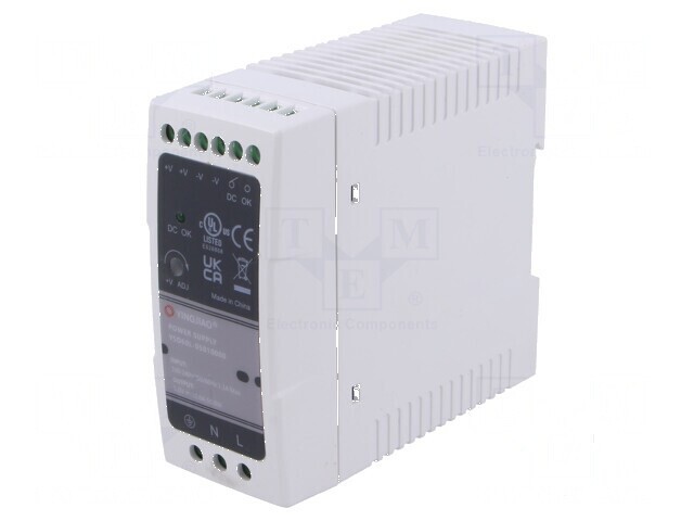 Alimentator pulsatoriu pentru şină DIN 50W 5VDC 10A OUT: 1