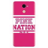 Husa silicon pentru Huawei Y7 Prime 2017, Pink Nation