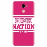 Husa silicon pentru Huawei Y7 Prime 2017, Pink Nation