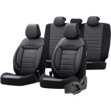 Cumpara ieftin Set huse scaune textil cu piele ecologica COMFORT LINE Design