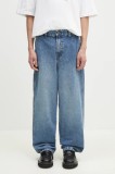 Dickies jeans Madison Baggy Fit Denim Rinsed Blue W/ Fade barbati DK0A4YECK211