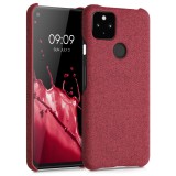 Cumpara ieftin Husa pentru Google Pixel 5a, Textil, Rosu, 54994.76, Carcasa