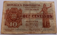 Portugalia , 10 Centavos 1917(1925)