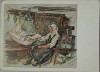 Carte postala, femeie leganand copilul, 1912