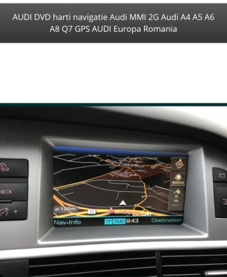 AUDI DVD HARTI GPS AUDI A4 A6 A8 Q7 Audi Harti Navigatie AUDI MMI2G ROMANIA 2023 foto