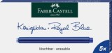 Cartuse Cerneala Mari 5 Buc/Cutie Faber-Castell , royal blue, Faber Castell